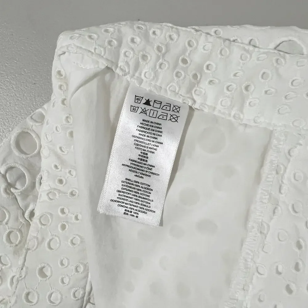 Michael Kors White Summer Eyelet Cotton‎ Shorts Size Small